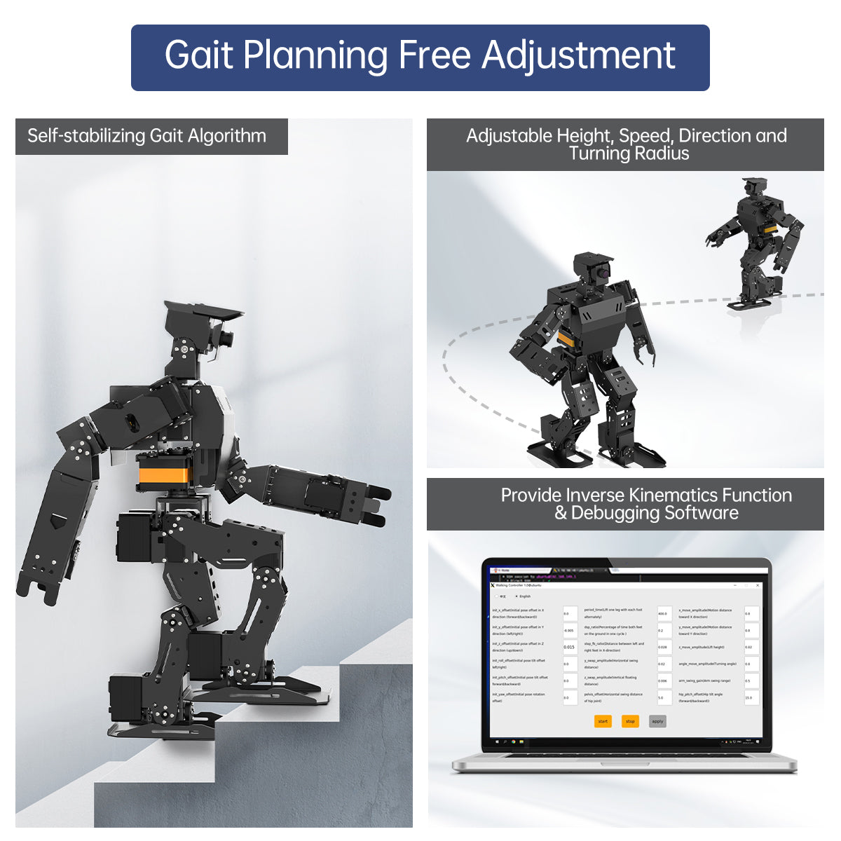 Image of AiNex Biped Humanoid Robot – Raspberry Pi Vision AI, ROS
