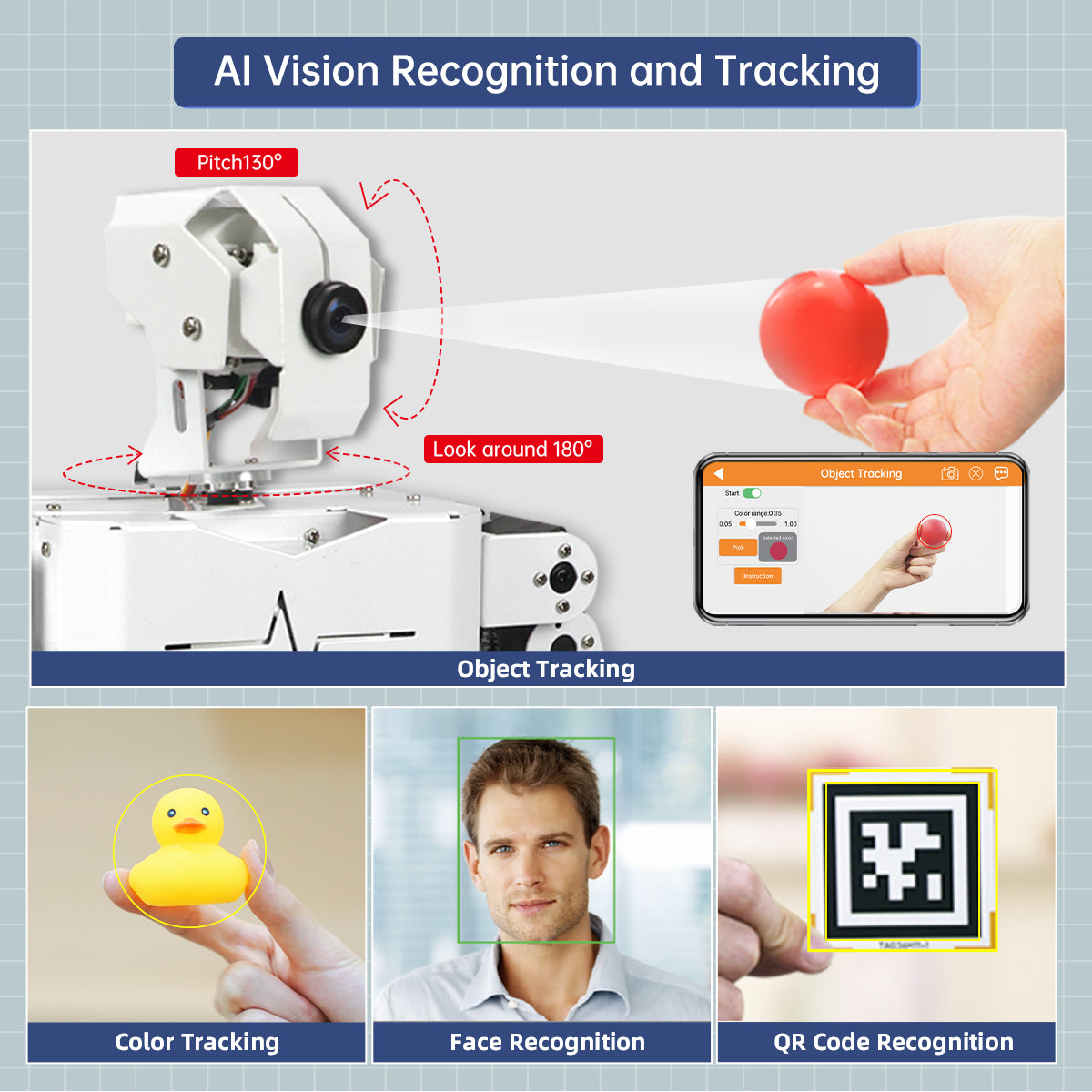 Image of TonyPi AI Humanoid Robot – Raspberry Pi 5, ChatGPT, Vision & Voice