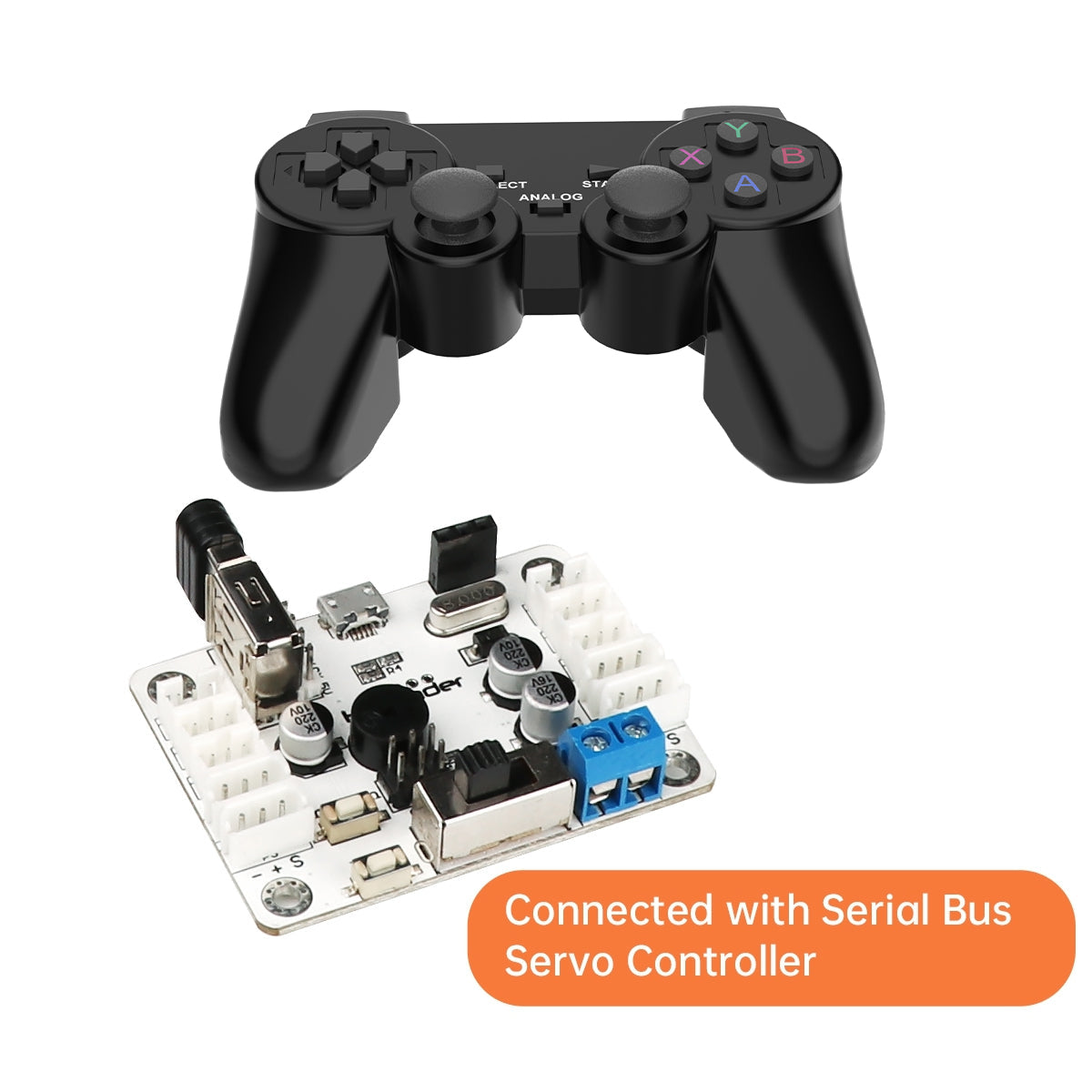 Image of PS2 Wireless Controller Remote Control with USB Receiver