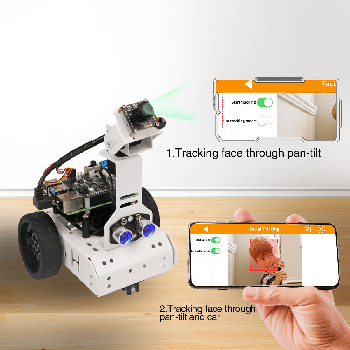 Image of GoGoPi Raspberry Pi 5 Intelligent Vision Robot Car