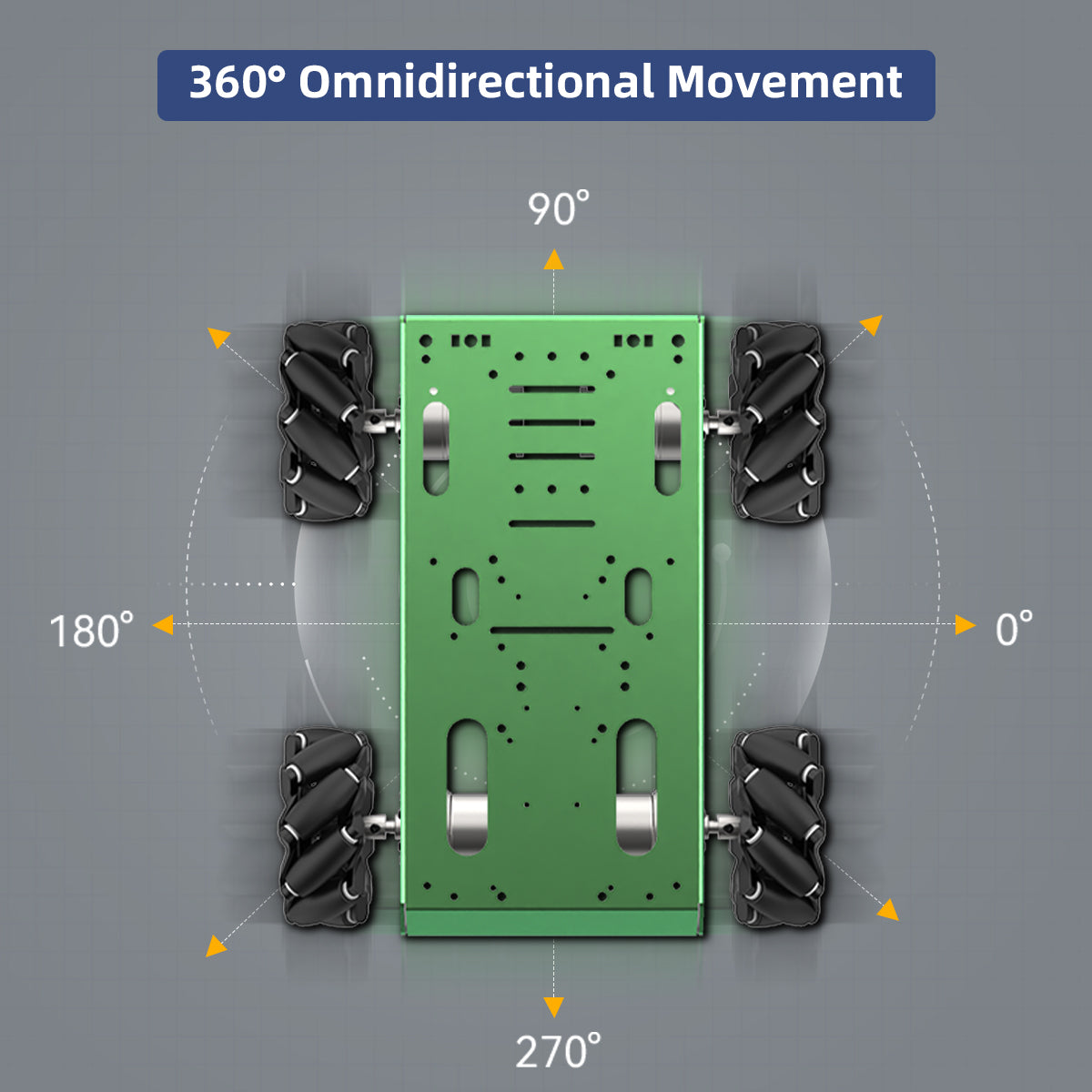 Image of 97mm Mecanum Wheel 360 Omnidirectional Tire Robot Smart Car