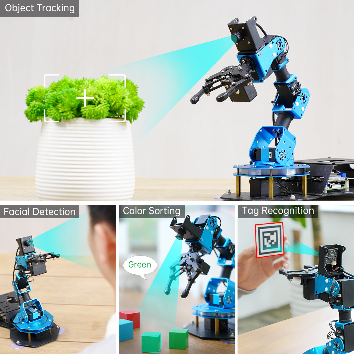 Image of ArmPi FPV AI Vision Raspberry Pi 5 ROS Robotic Arm Python