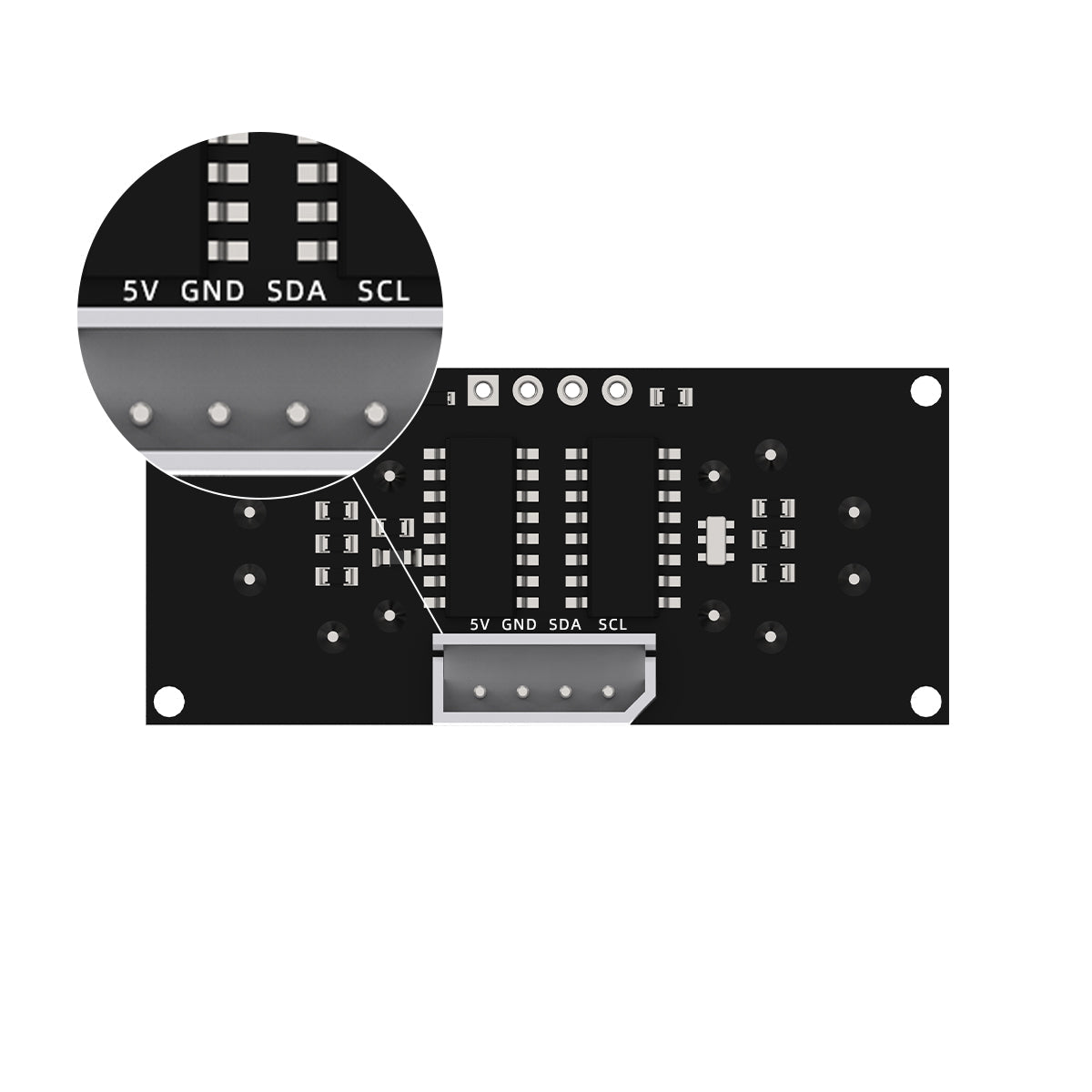 Image of Glowy Ultrasonic Sensor Robot Car Obstacle Avoidance Module