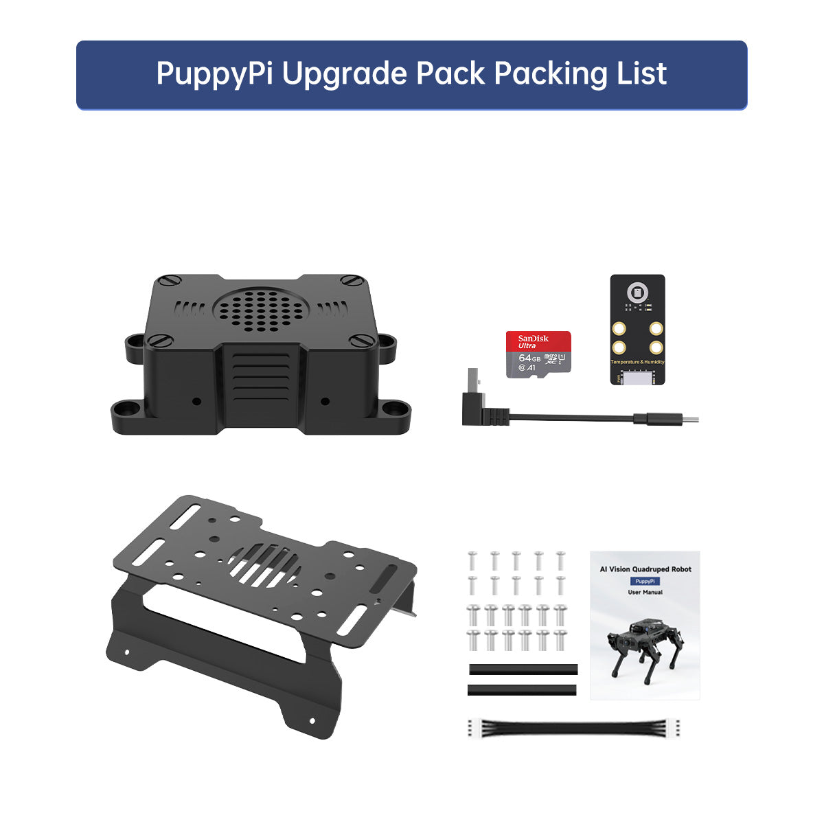 Image of AI Upgrade Pack for Raspberry Pi Robots Large AI Model Voice Interaction