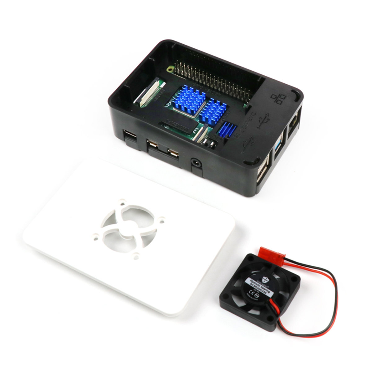 Image of Raspberry Pi 4B ABS Protective Case with Cooling Fan