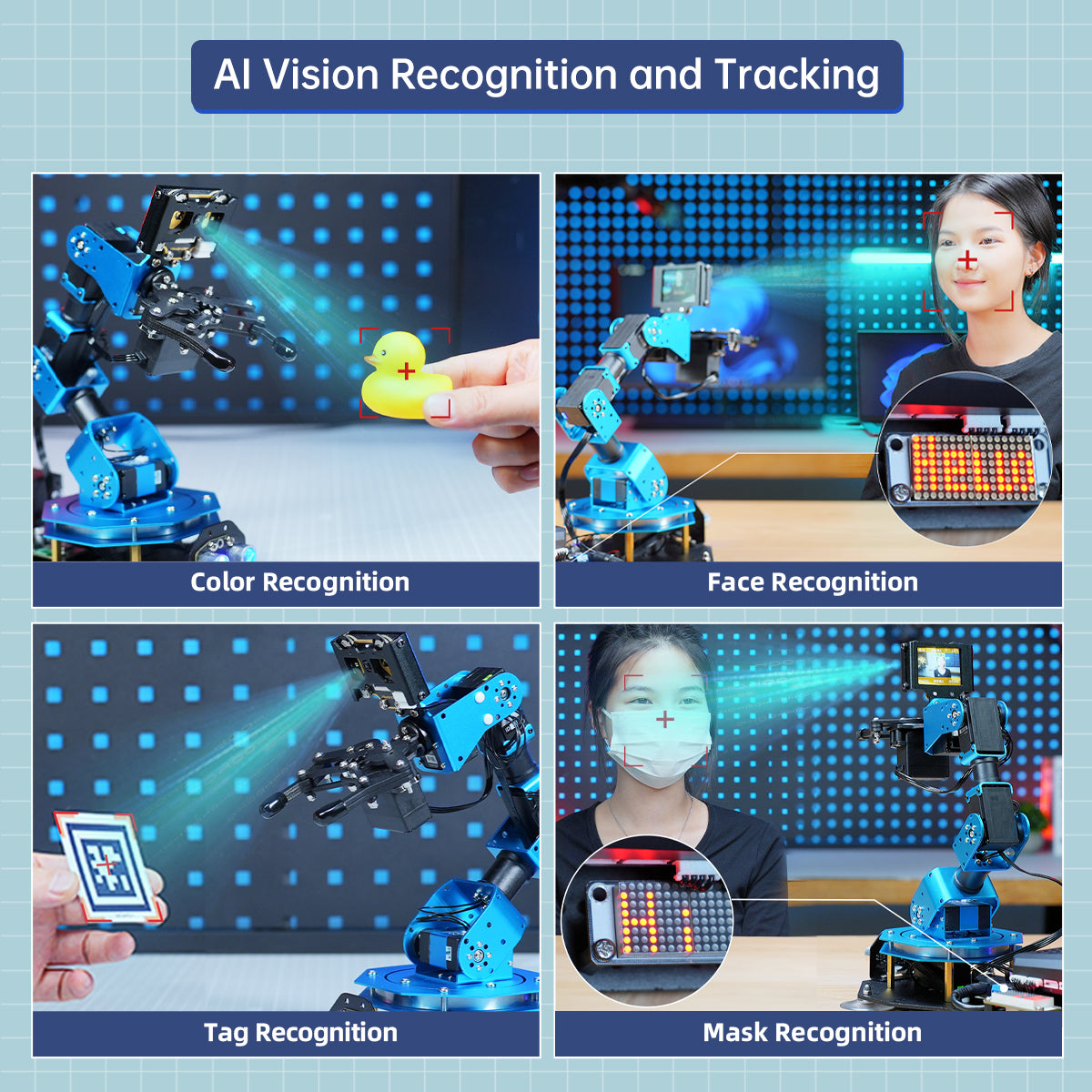 Image of xArm AI Desktop Programmable Robot Arm AI Vision Voice Arduino Scratch Python