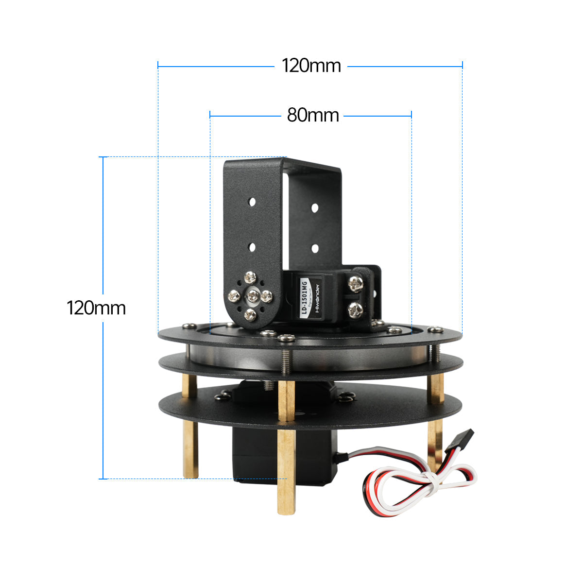 Image of 2 DoF Pan Tilt Digital Servo Kit Full Metal Bracket