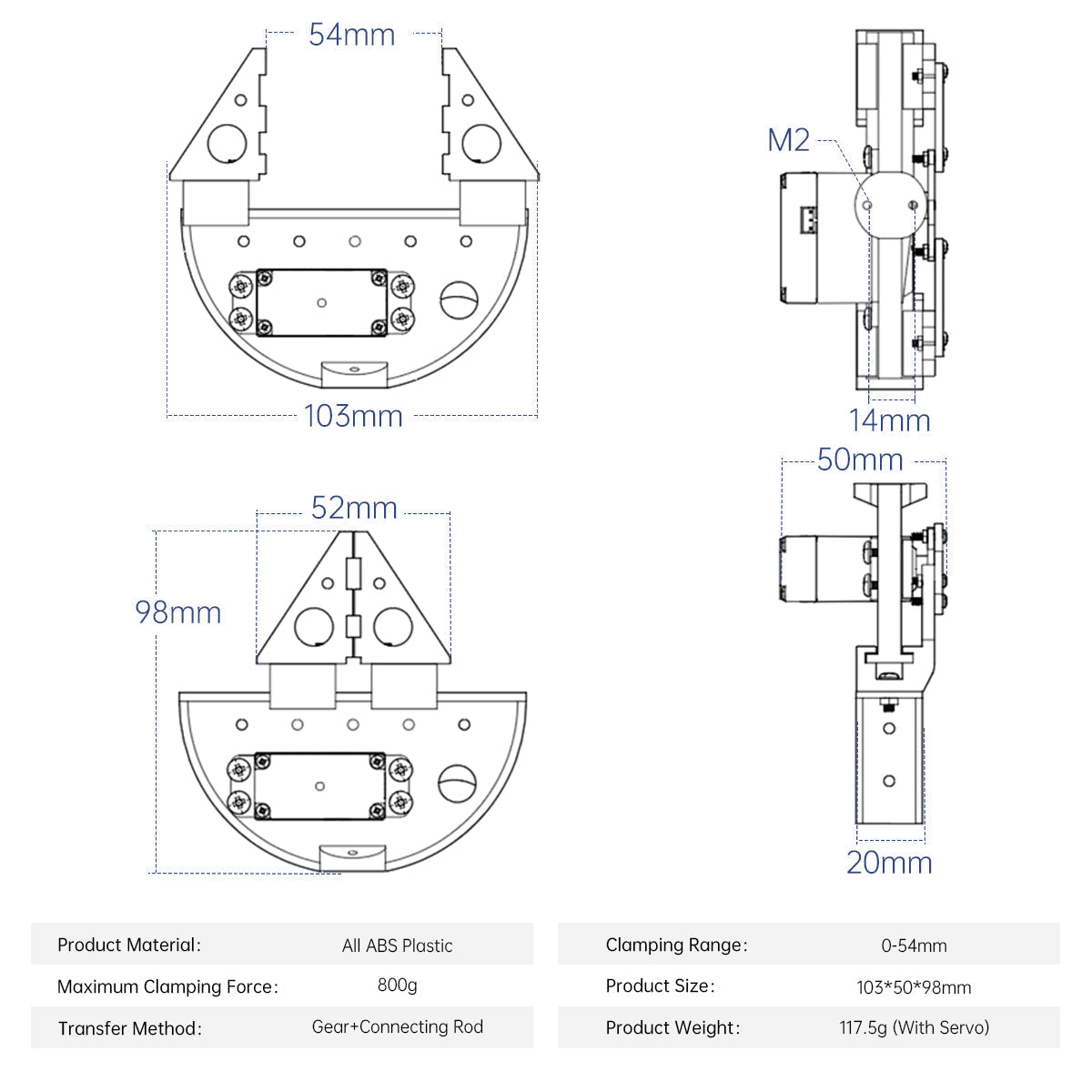 Image of Plastic Gripper for Robot and Smart Car