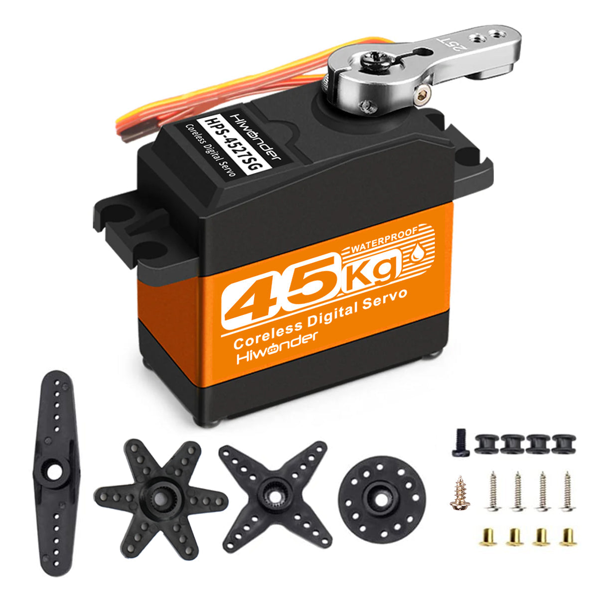 Image of HPS-4527SG High-Speed Coreless Servo 45KG High Torque Stainless Steel Gear Waterproof 270 degree
