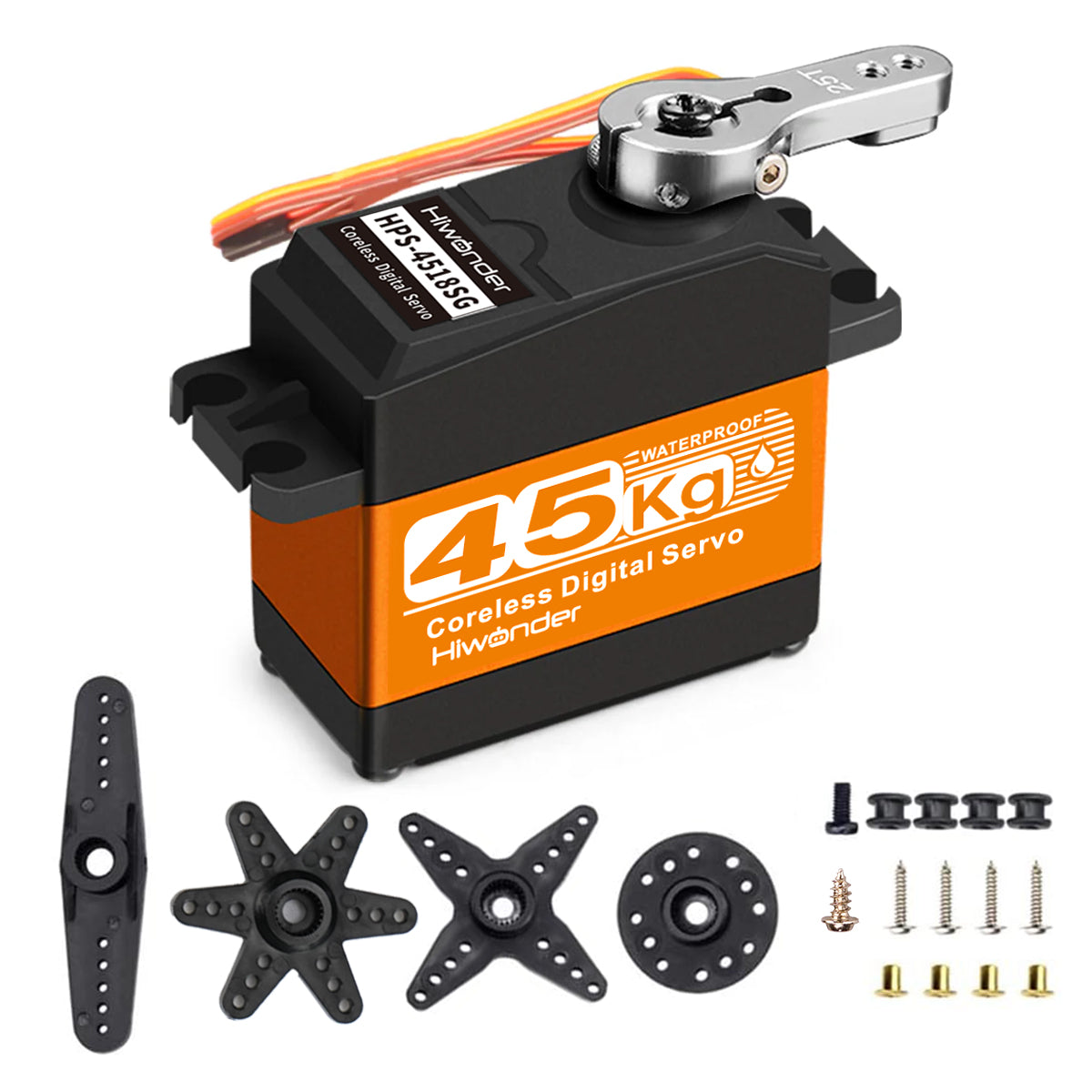 Image of HPS-4518SG High-Speed Coreless Servo 45KG High Torque Stainless Steel Gear Waterproof 180 degree
