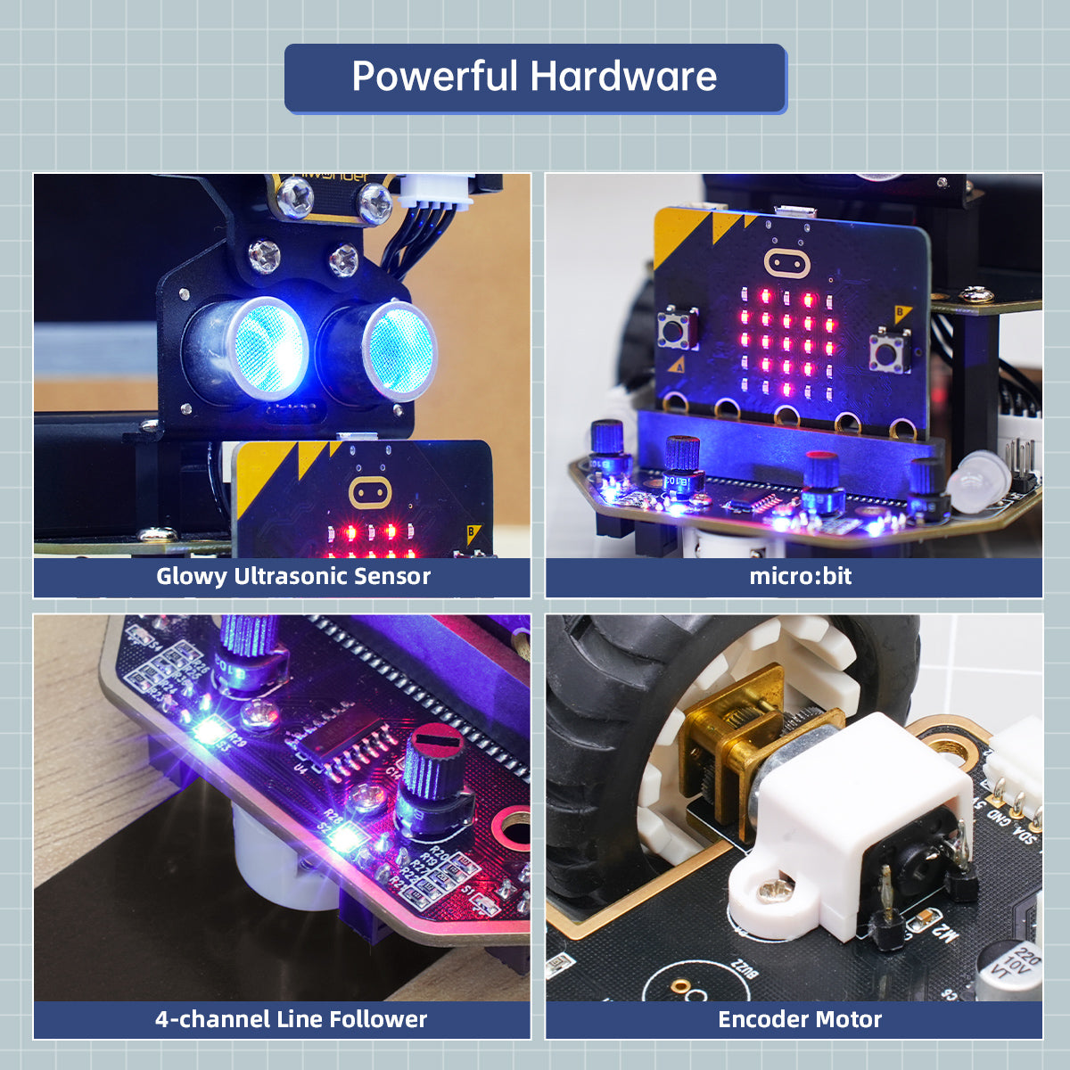 Image of AI Vision Robot Nexbit micro:bit Programming Educational Robot WonderCam Vision Module