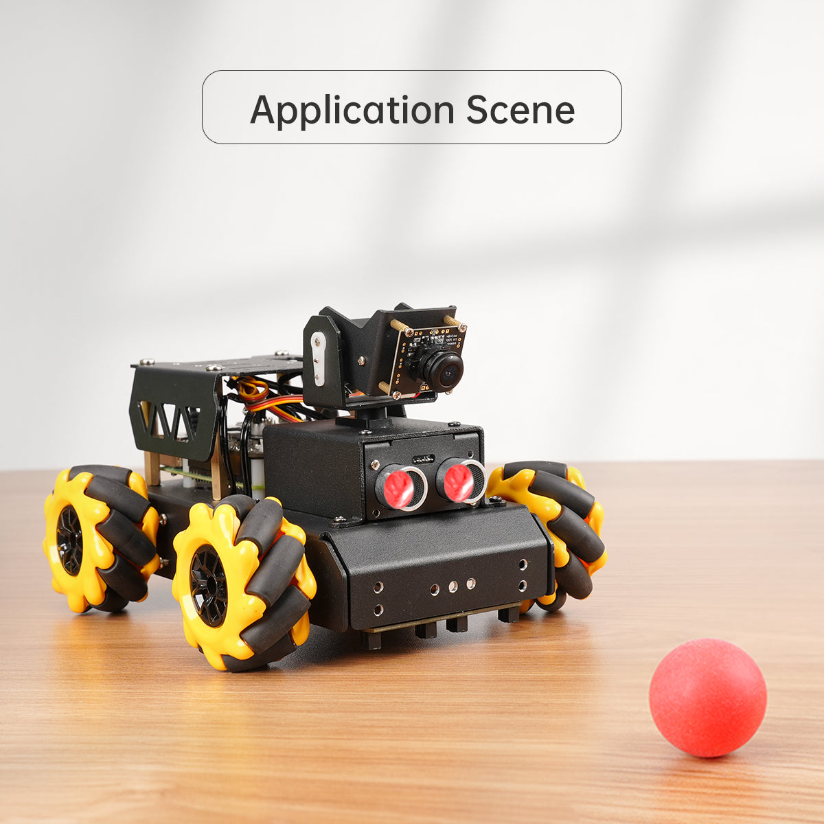 Image of Mecanum Wheel 60mm Omnidirectional Smart Robot Car (yellow)
