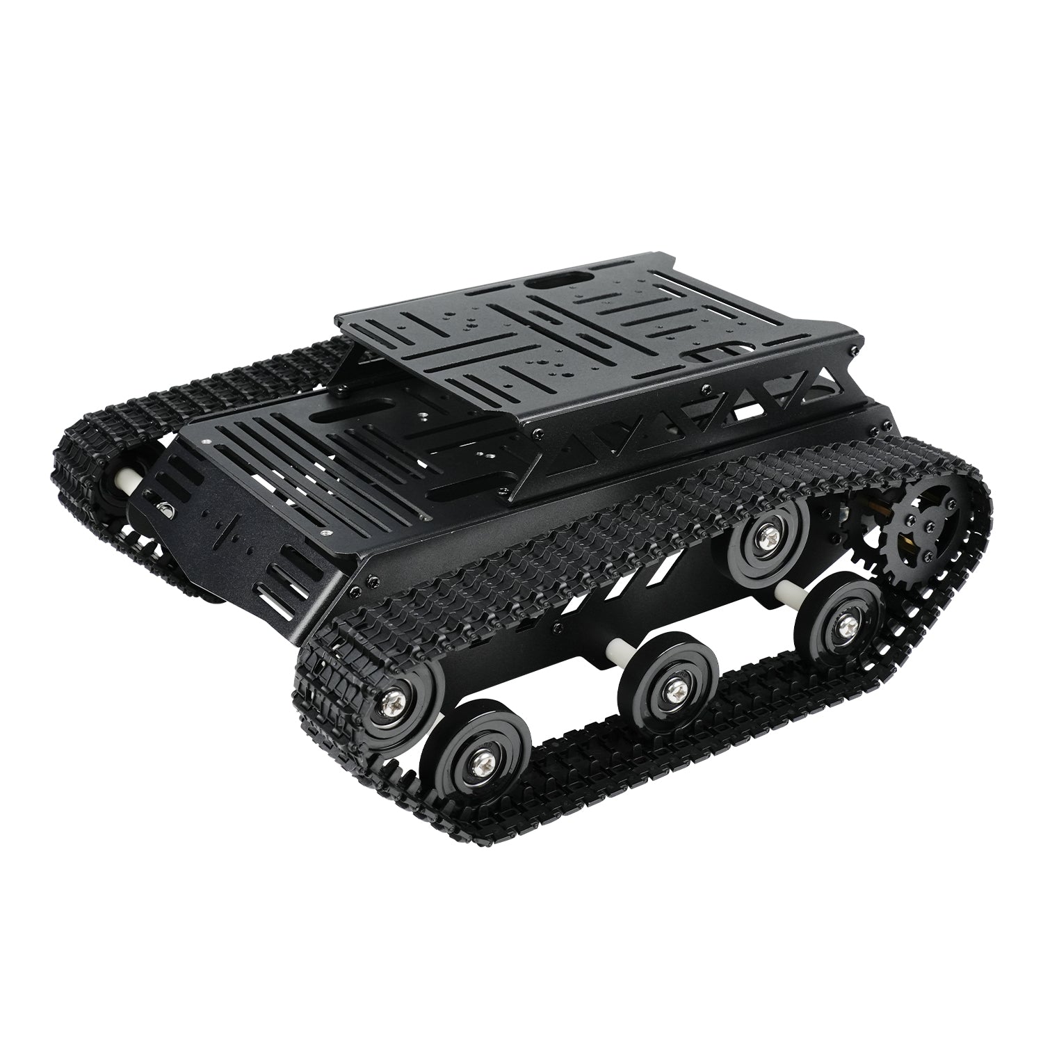 Image of Tank Car Chassis Kit Shock Absorbing DC Geared Motor Black