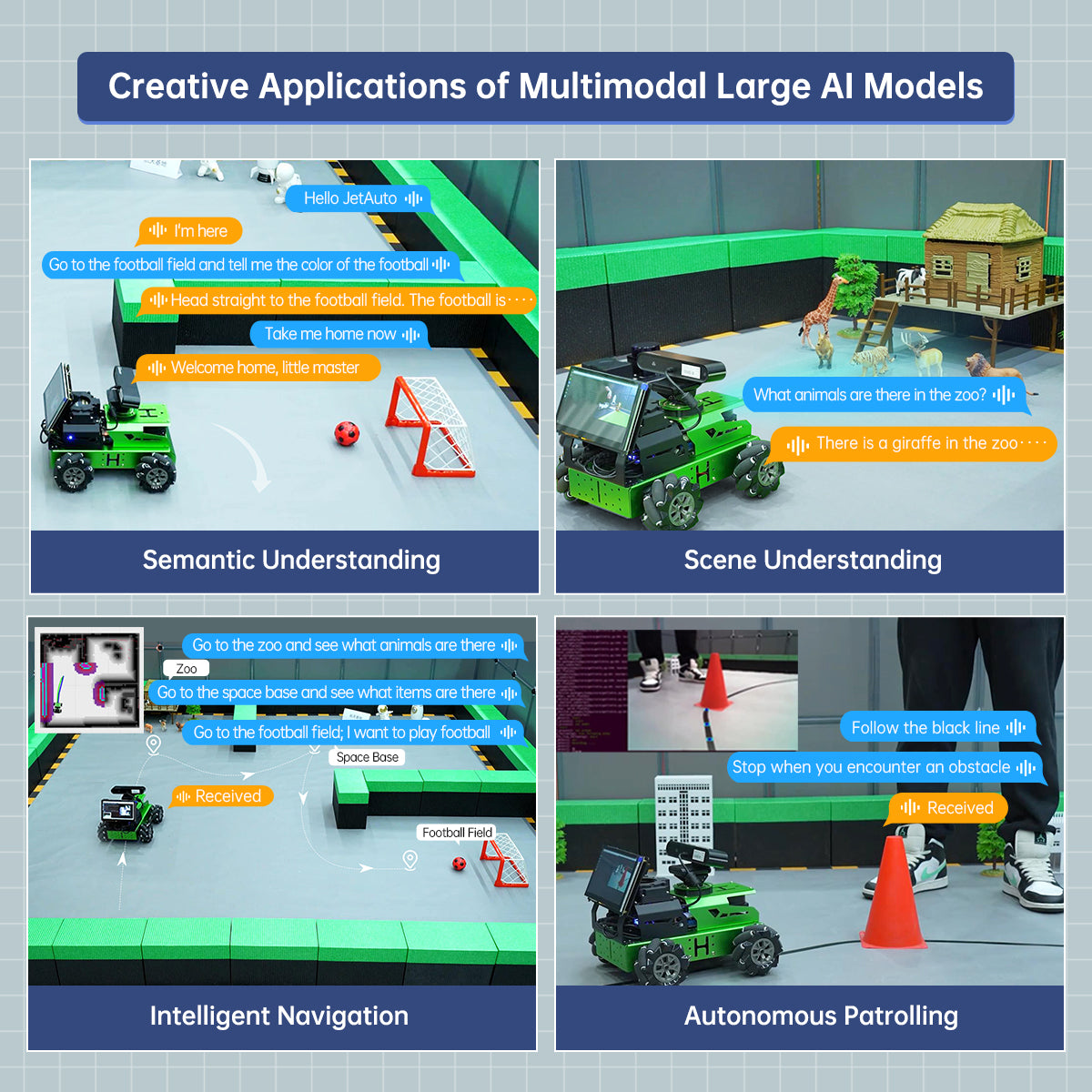 Image of JetAuto AI Robot Kit Jetson/Raspberry Pi 5 ROS OpenClaw ChatGPT SLAM