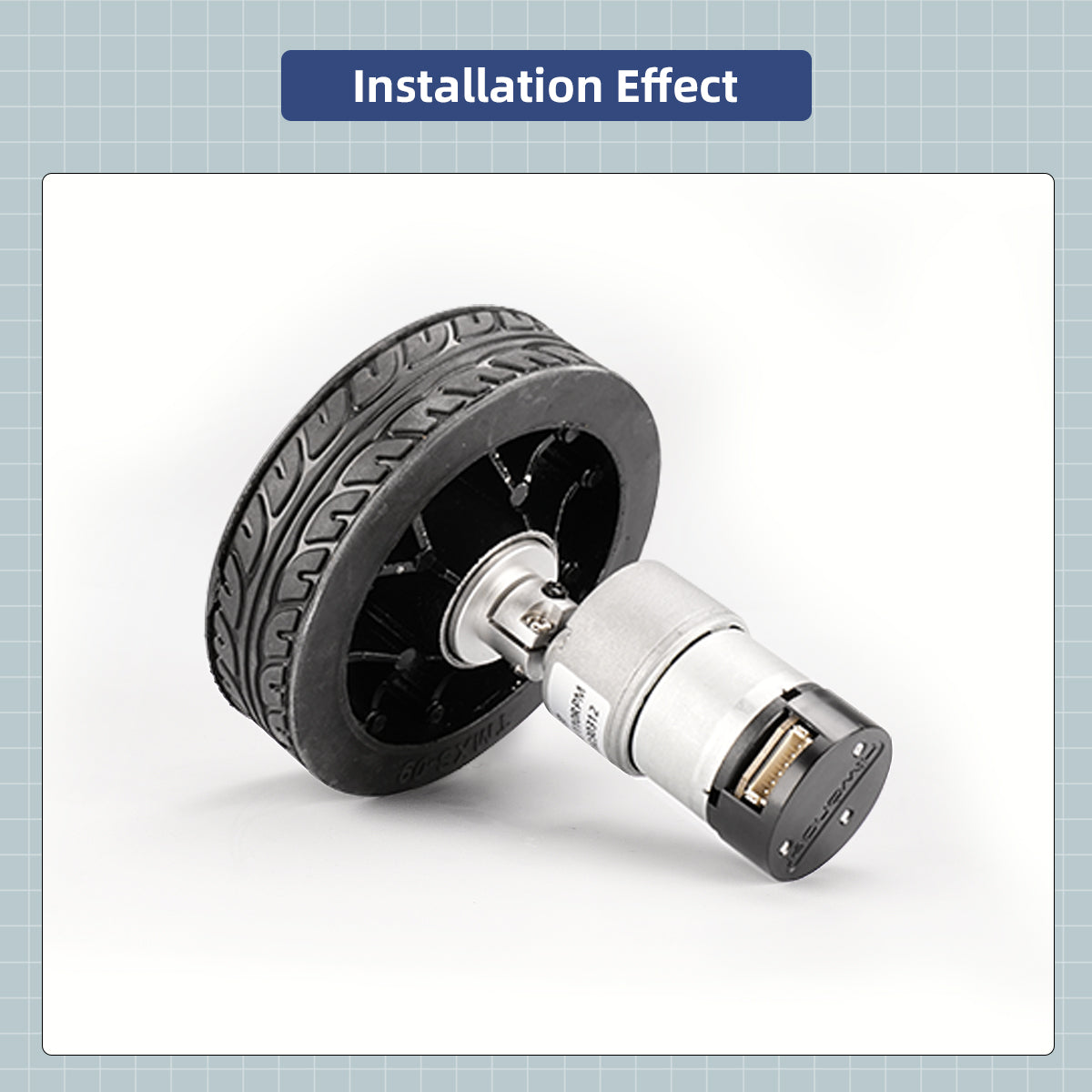 Image of Solid Rubber Tire 100mm High Load-bearing Wear-resistant AGV Tire