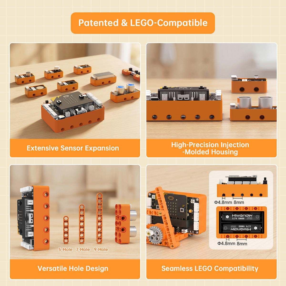 Image of DaDa:bit V2 Programmable Robotics Electronic Block Kit micro:bit V2 Expansion Board