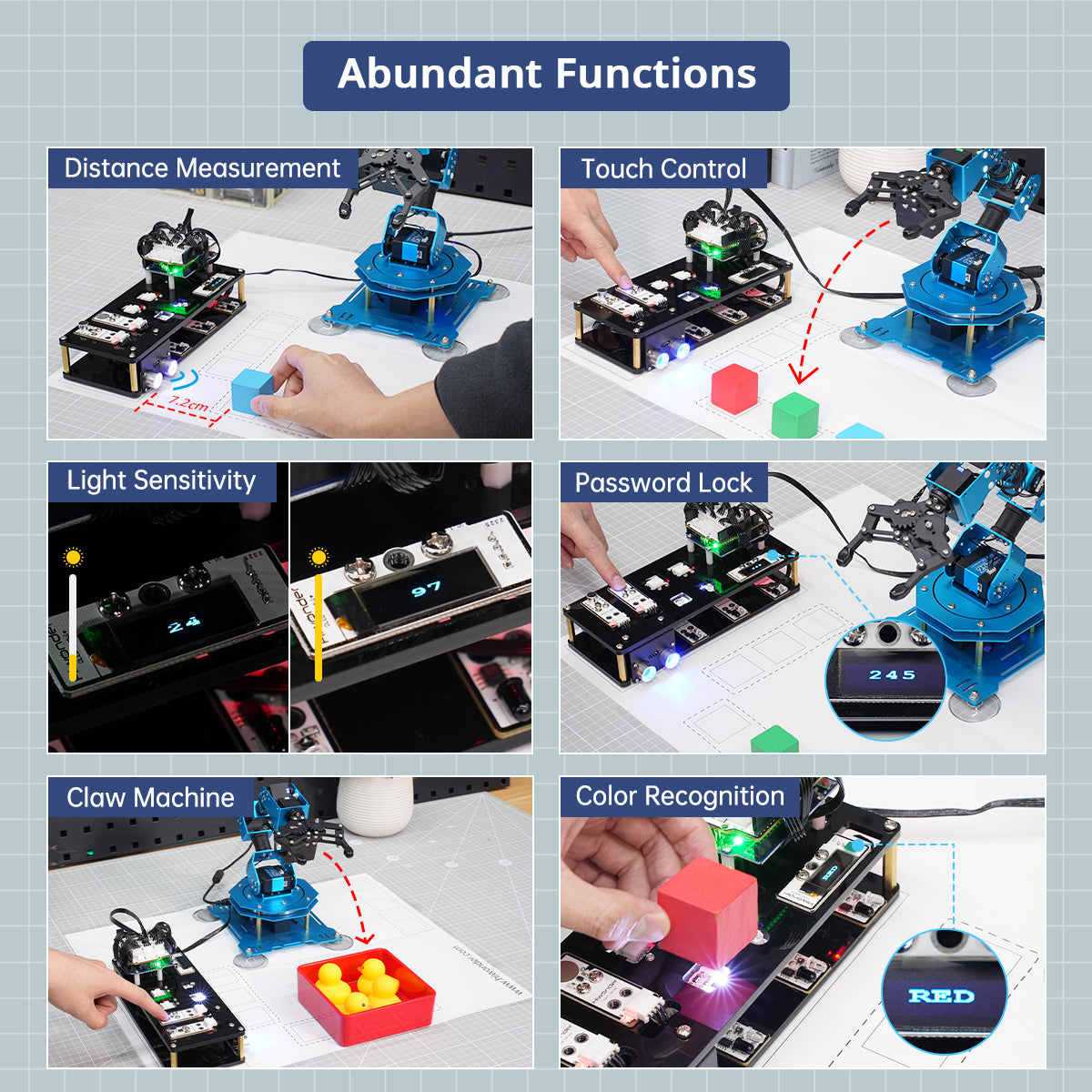 Image of xArm UNO Robotic Arm with Arduino Sensor Kit