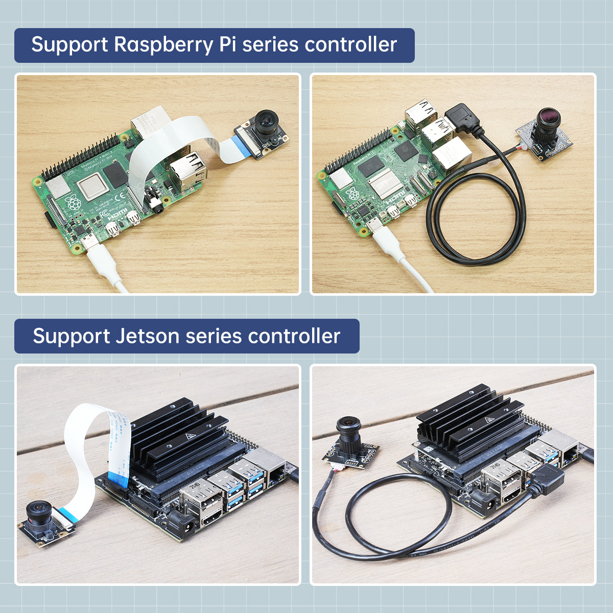 Image of USB Wide-angle Camera Jetson Nano Raspberry Pi 5 Driver-free Smart Car ROS Robot