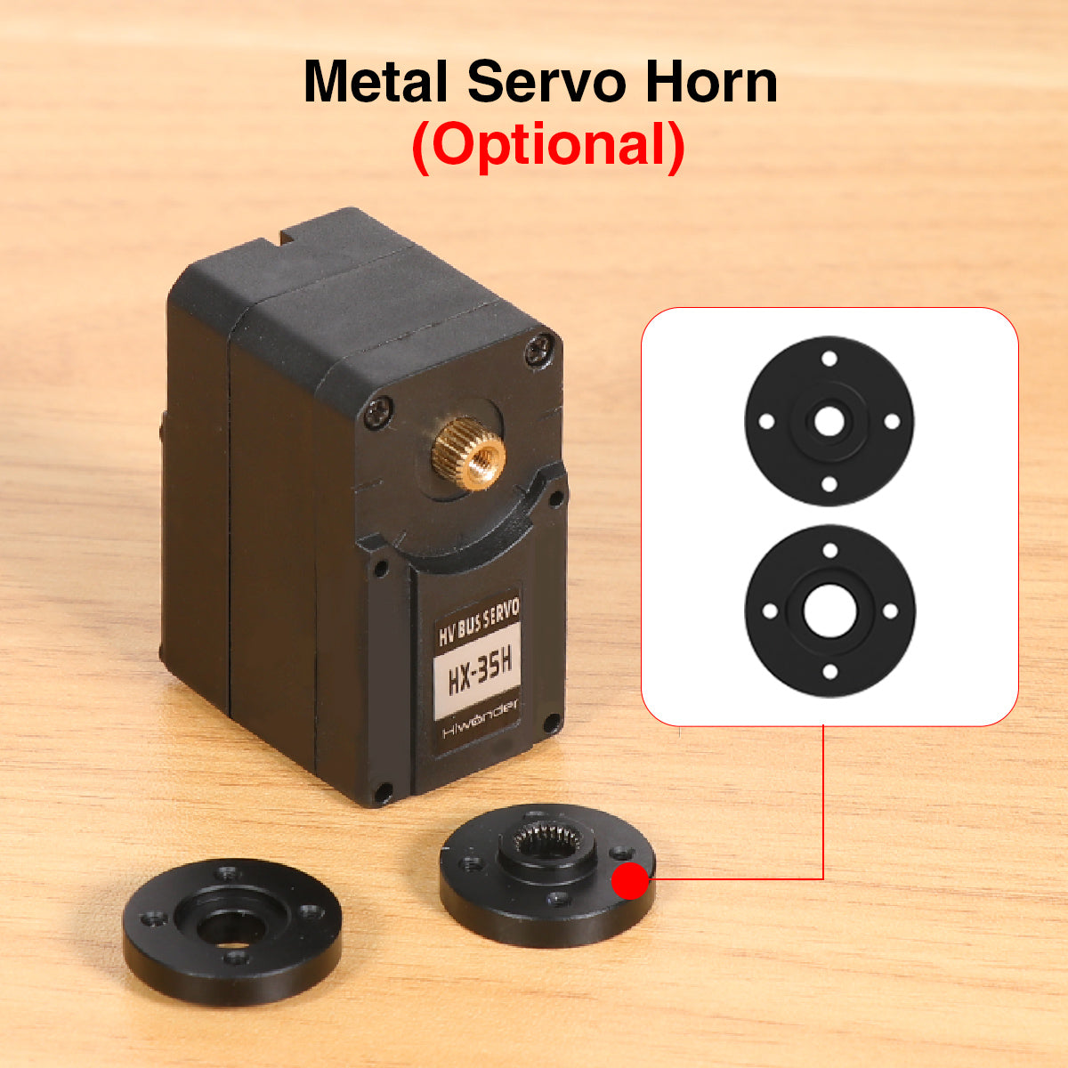 Image of Hiwonder HX-35H Serial Bus High Voltage Servo Double Shaft 35KG Data Feedback