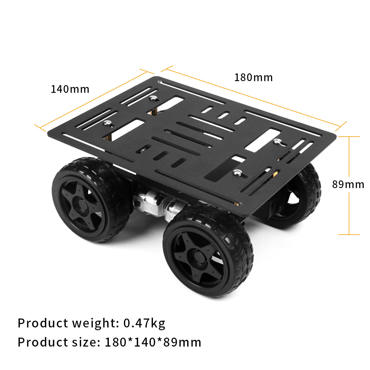 Image of 4WD Chassis Car Kit Aluminum Alloy Frame TT Motor Smart Robot