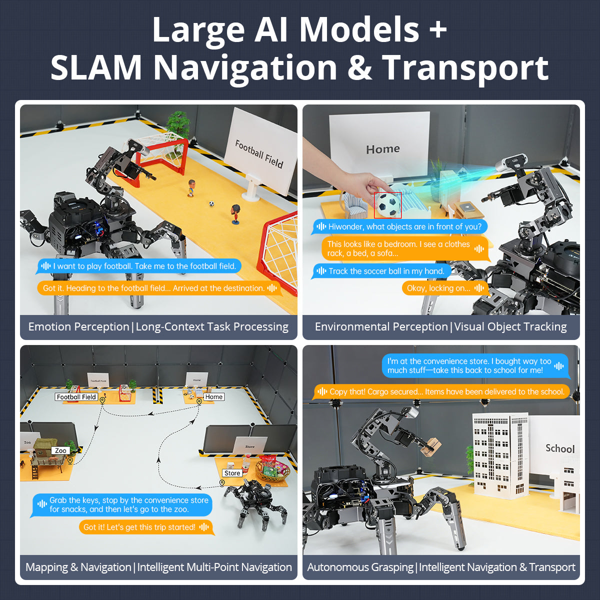 Image of ROSpider ROS2 Hexapod Robot with Multimodal AI, 3D Vision & SLAM
