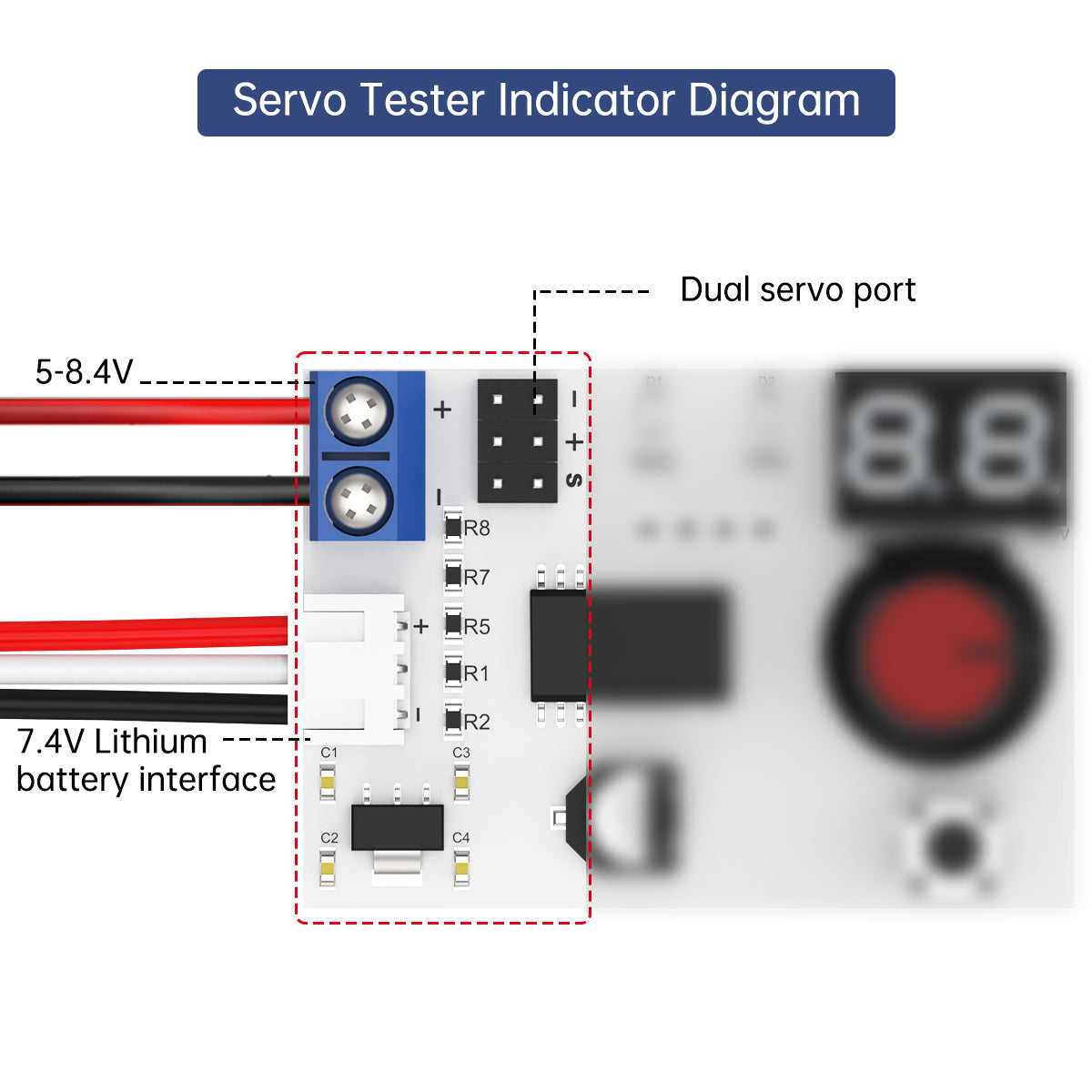 Image of Digital Servo Tester Controller with Voltage Display