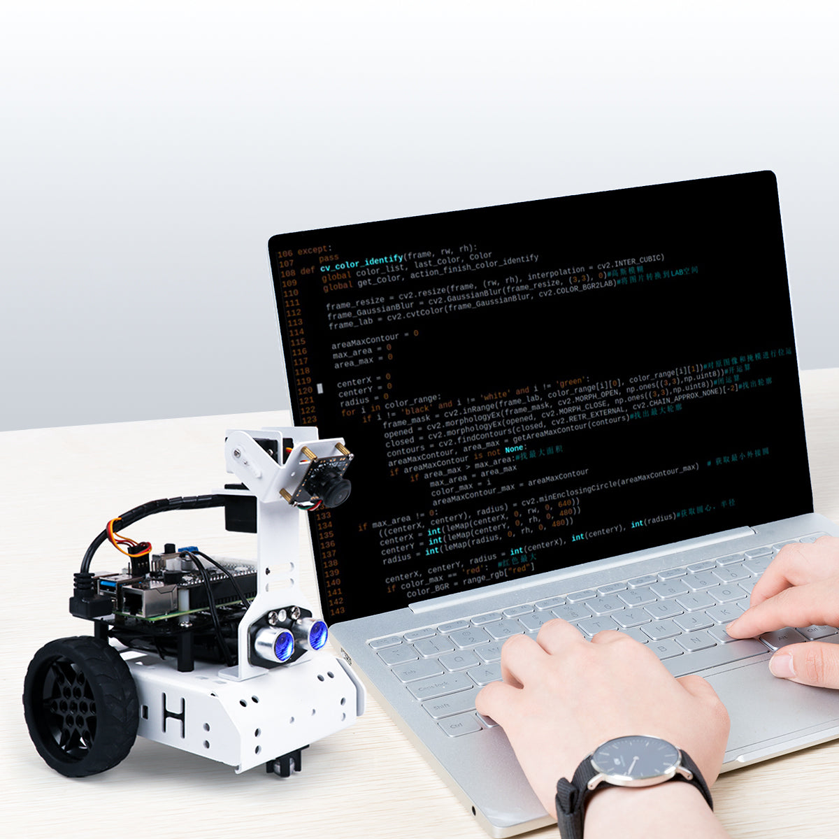 Image of GoGoPi Raspberry Pi 5 Intelligent Vision Robot Car