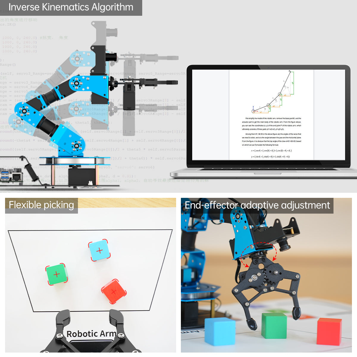 Image of ArmPi FPV AI Vision Raspberry Pi 5 ROS Robotic Arm Python