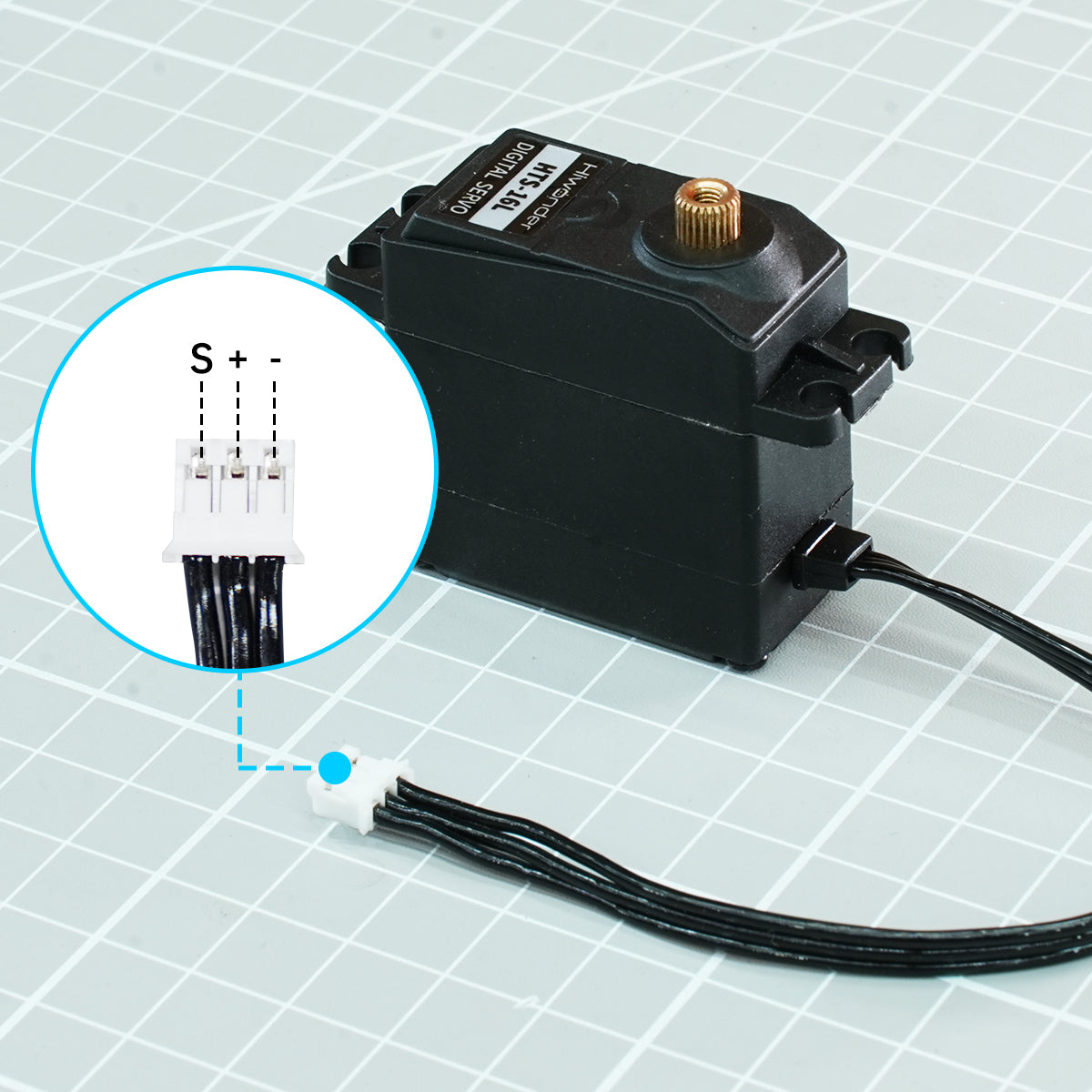Image of HTS-16L Anti-burning Anti-blocking Serial Bus Servo High Torque for Gripper Claw
