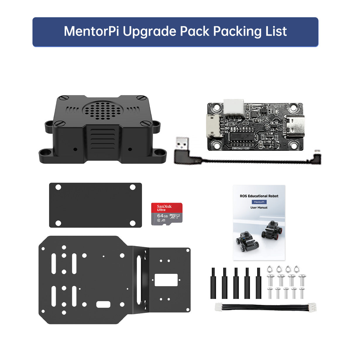 Image of AI Upgrade Pack for Raspberry Pi Robots Large AI Model Voice Interaction