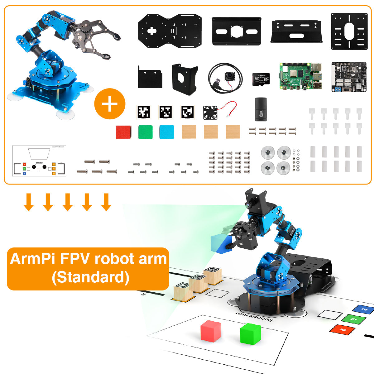 Image of Raspberry Pi 4B Extension Kit for xArm Robotic Arm