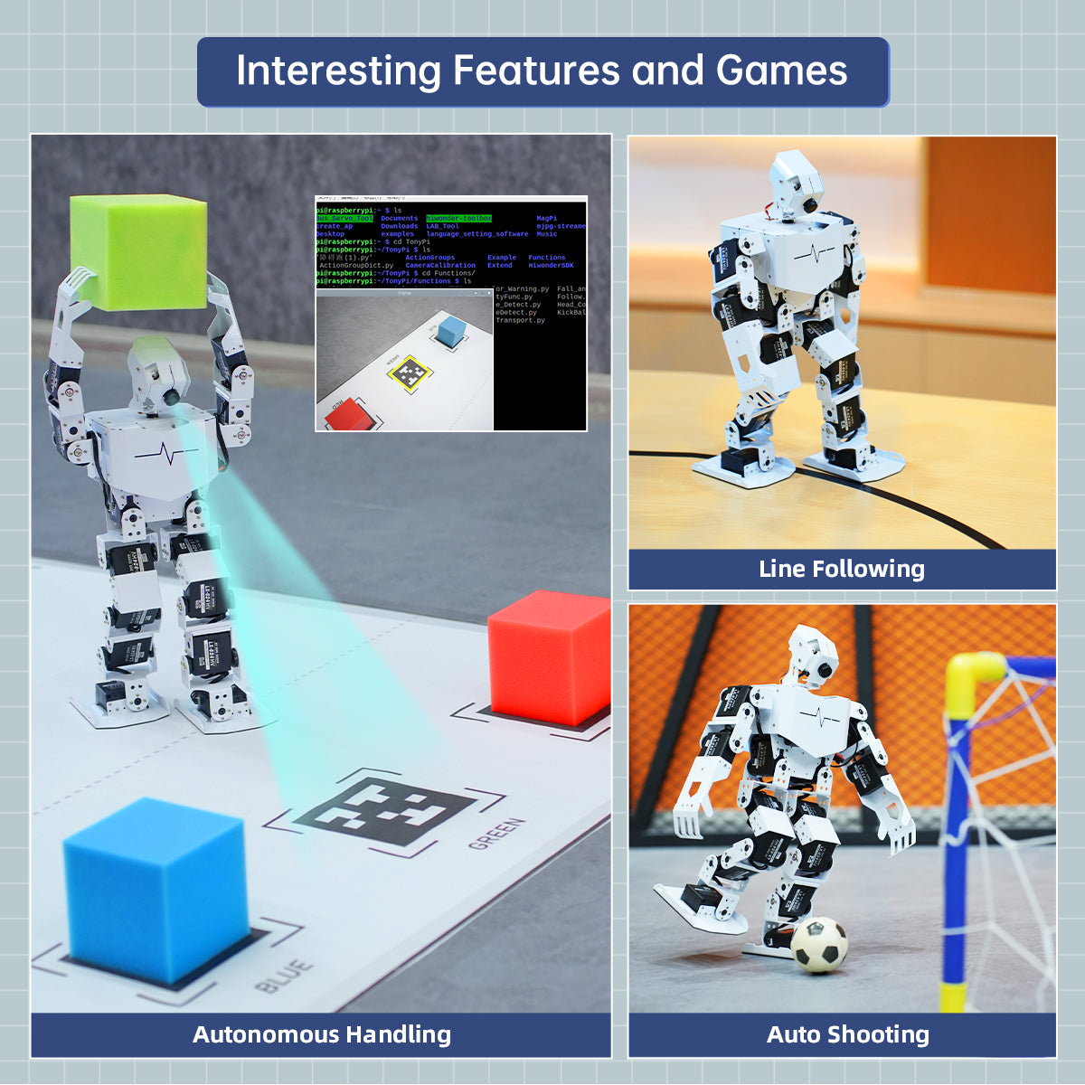 Image of TonyPi AI Humanoid Robot – Raspberry Pi 5, ChatGPT, Vision & Voice