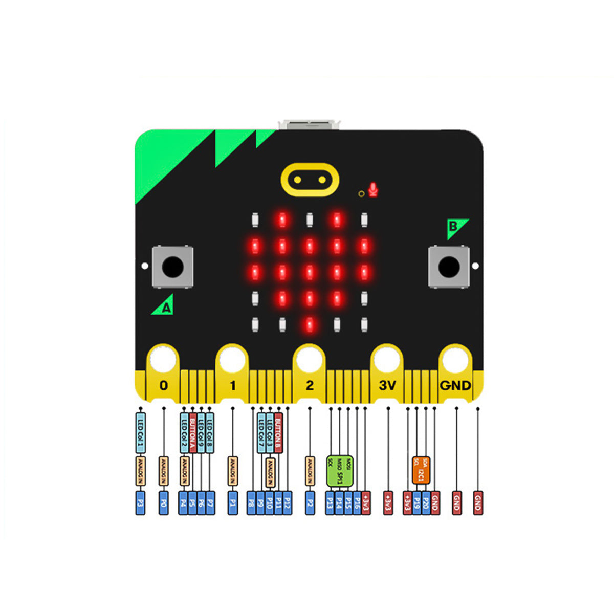Image of Hiwonder BBC micro:bit V2.0 Built-In Speaker & Microphone STEM Education
