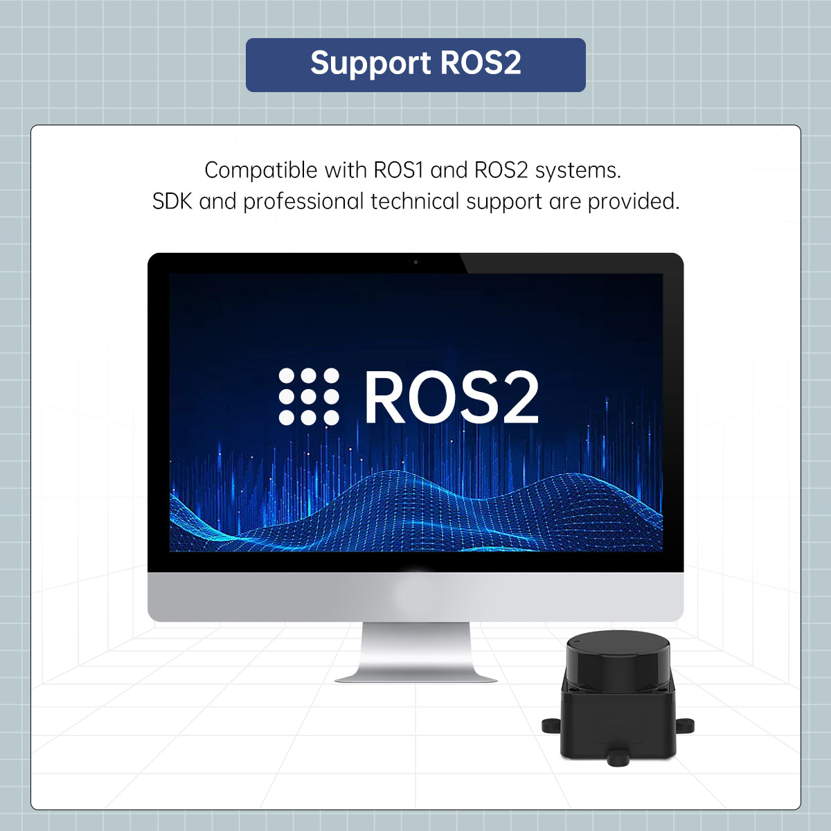 Image of STL-19P D500 Lidar Developer Kit 360 DTOF Laser Scanner ROS1 ROS2 Raspberry Pi Jetson
