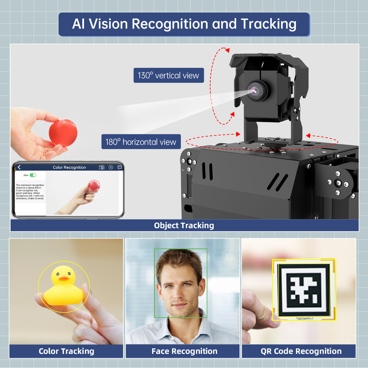 Image of AiNex Biped Humanoid Robot – Raspberry Pi Vision AI, ROS