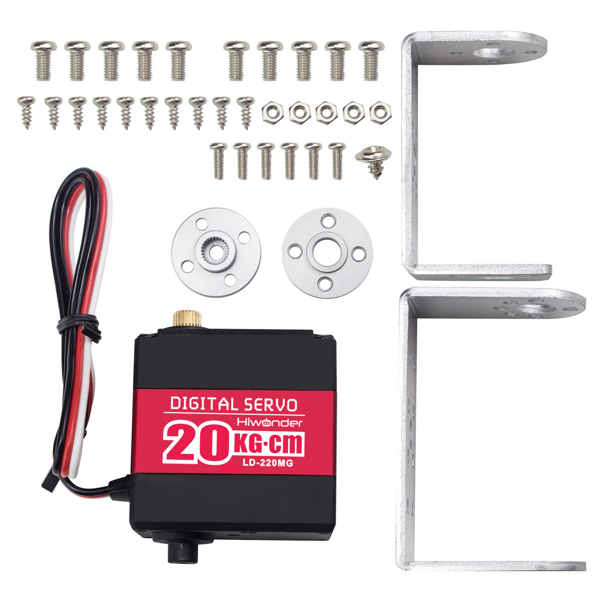 Image of LD-220MG Full Metal Gear Digital Servo Dual Ball Bearing