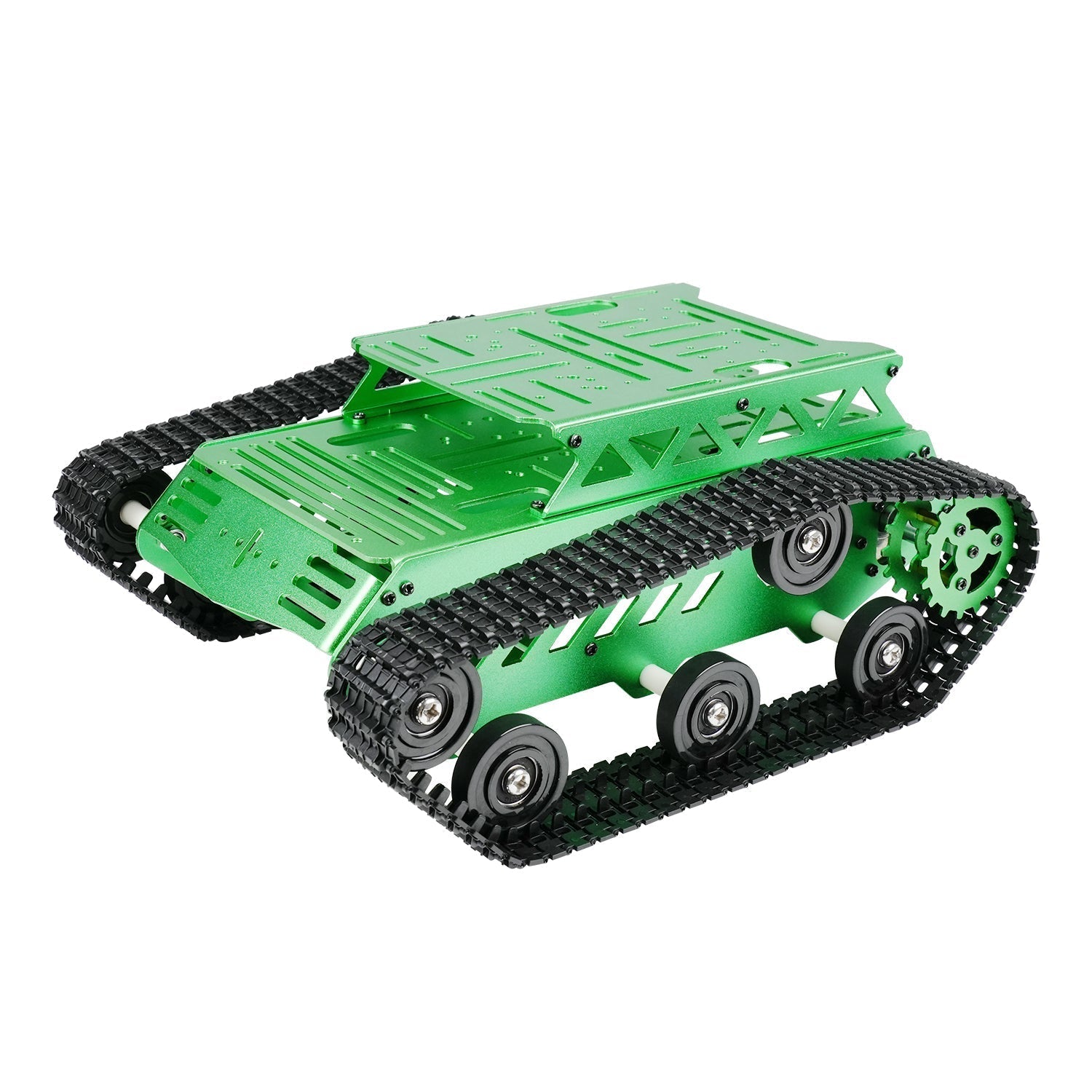 Image of Tank Car Chassis Kit Shock Absorbing DC Geared Motor Green