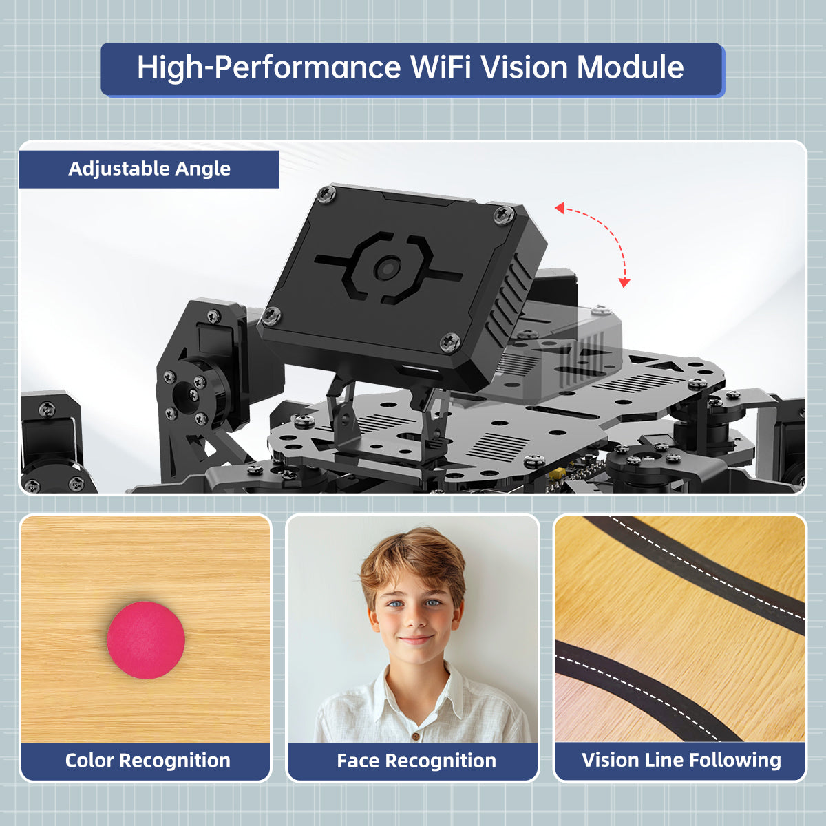 Image of miniHexa AI Hexapod Robot AI Vision Voice Interaction Arduino Programming Sensor