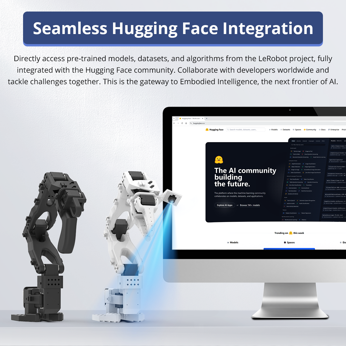 Image of LeRobot SO-ARM101 Open-Source VLA 6-Axis Robotic Arm AI Vision Embodied Intelligence