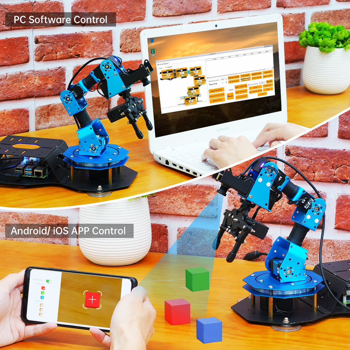 Image of ArmPi FPV AI Vision Raspberry Pi 5 ROS Robotic Arm Python