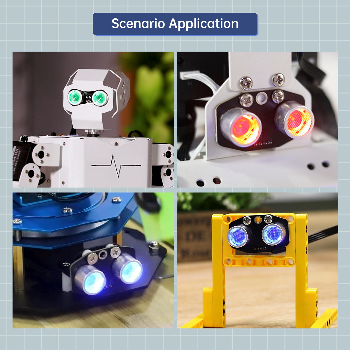 Image of Glowy Ultrasonic Sensor Module Distance Measurement