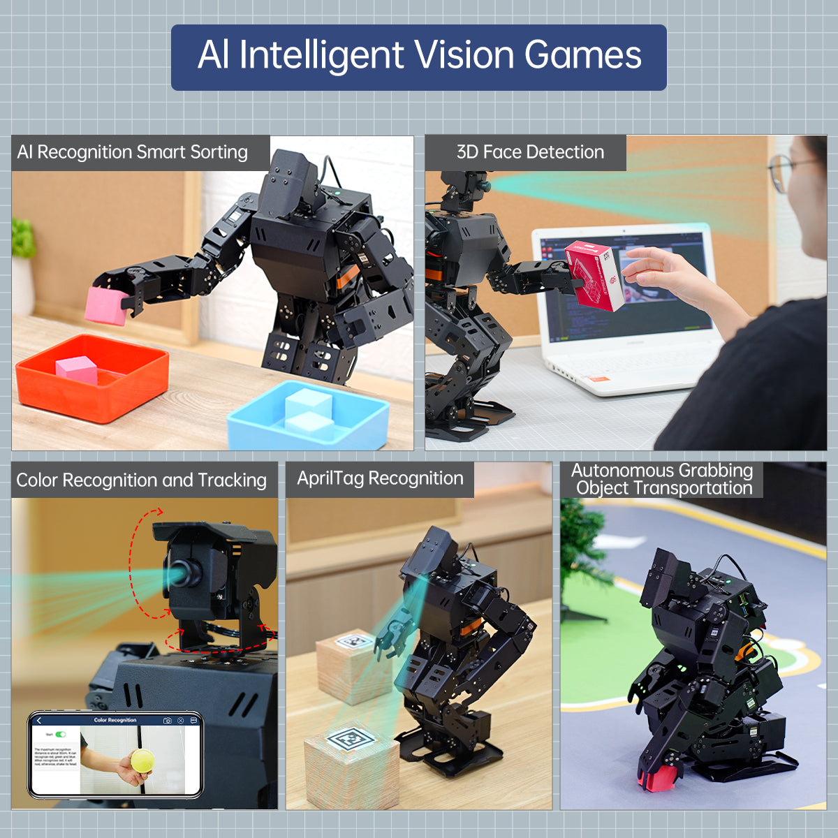 Image of AiNex Biped Humanoid Robot – Raspberry Pi Vision AI, ROS