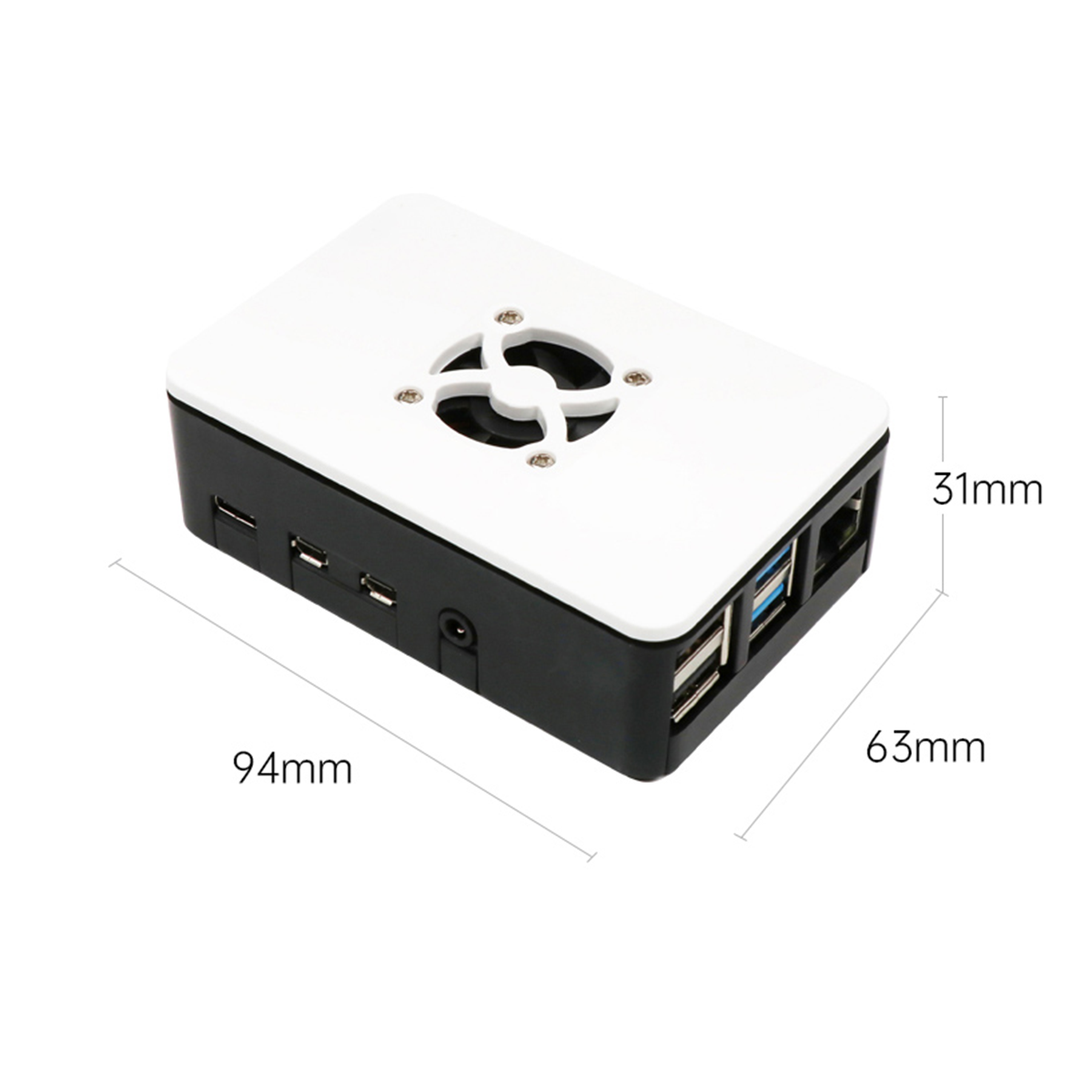 Image of Raspberry Pi 4B ABS Protective Case with Cooling Fan