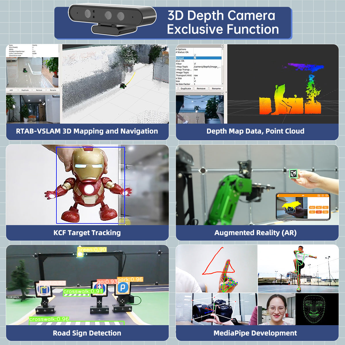Image of JetAuto Pro AI Robot Car 6DOF Vision Arm ROS1 ROS2 ChatGPT SLAM