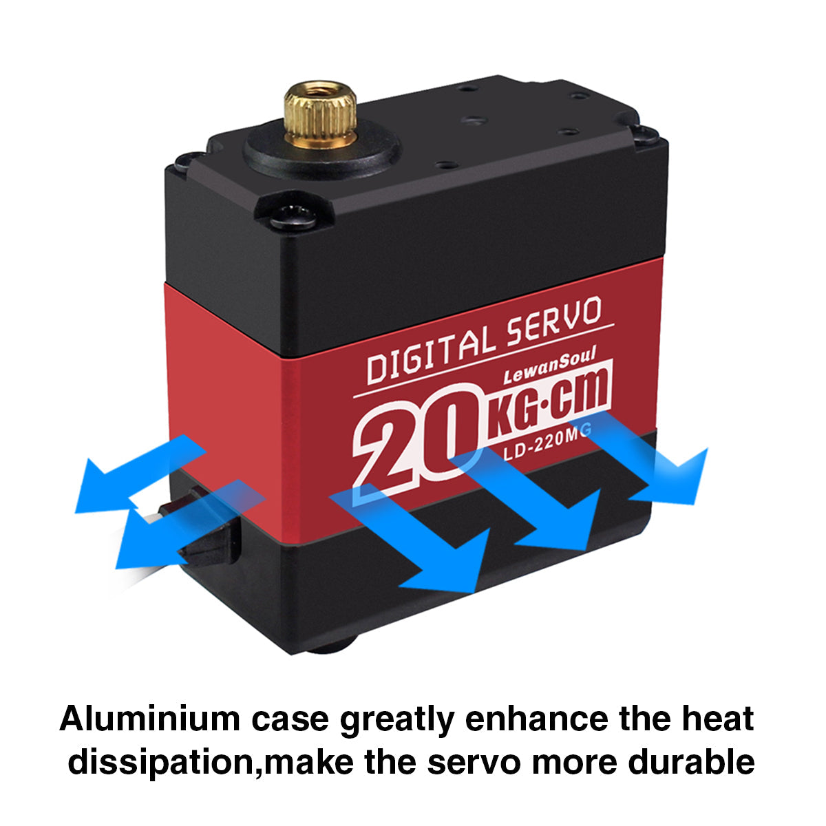 Image of LD-220MG Full Metal Gear Digital Servo Dual Ball Bearing