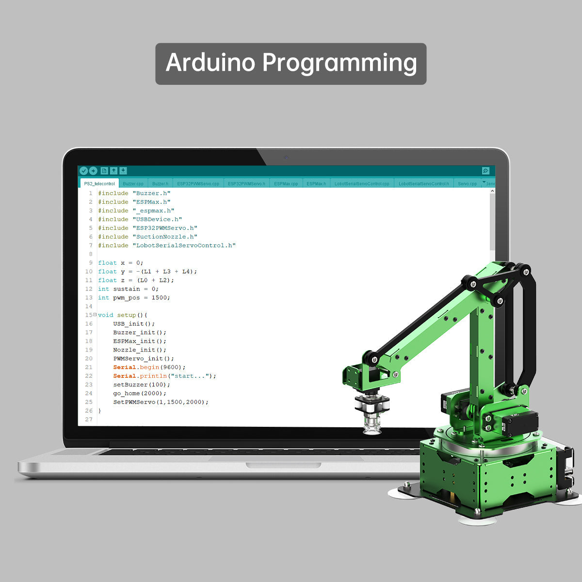 Image of MaxArm Open Source Robot Arm ESP32 Python Arduino Inverse Kinematics