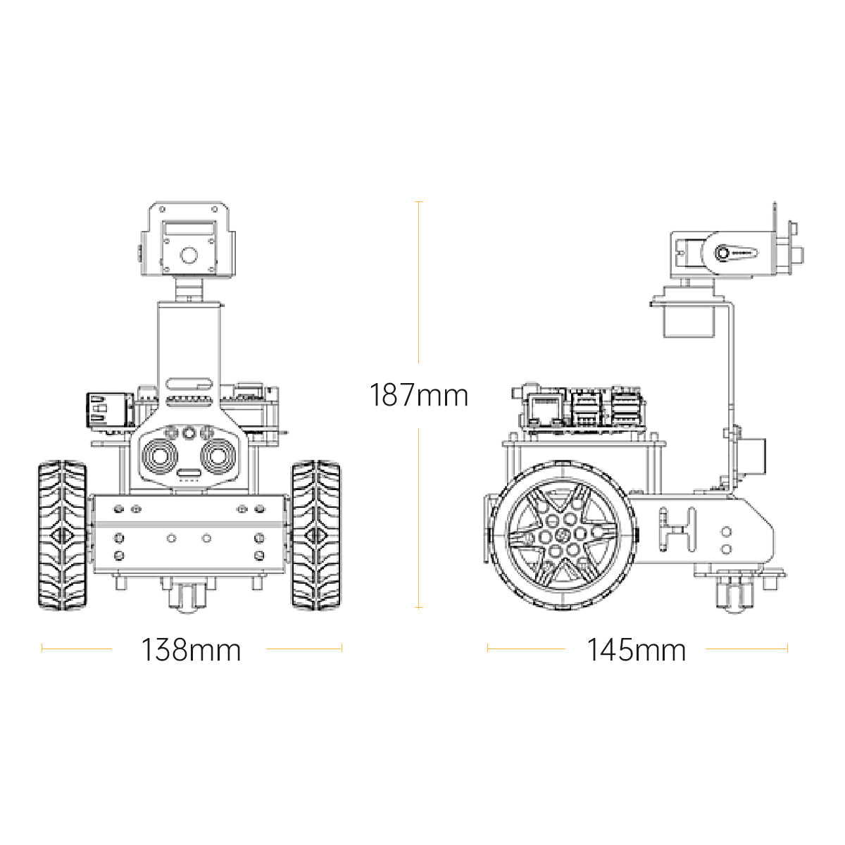 Image of GoGoPi Raspberry Pi 5 Intelligent Vision Robot Car