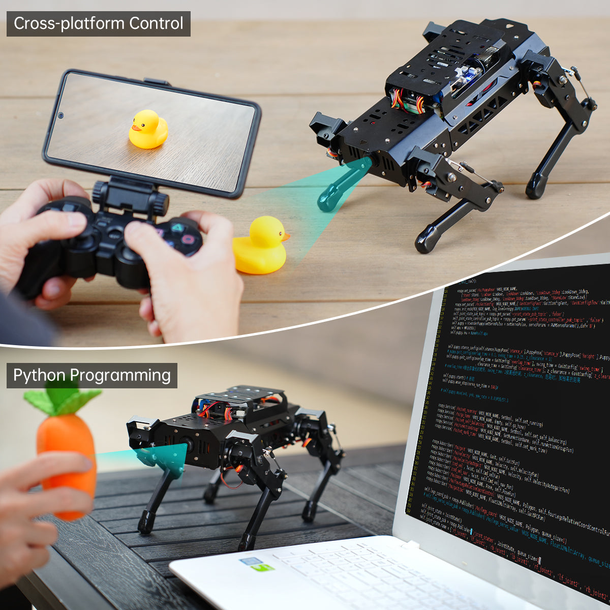 Image of PuppyPi ROS Quadruped Robot Raspberry Pi ChatGPT Vision Voice LiDAR