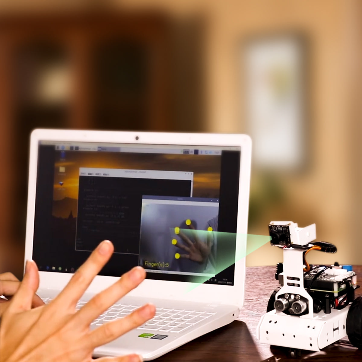 Image of GoGoPi Raspberry Pi 5 Intelligent Vision Robot Car
