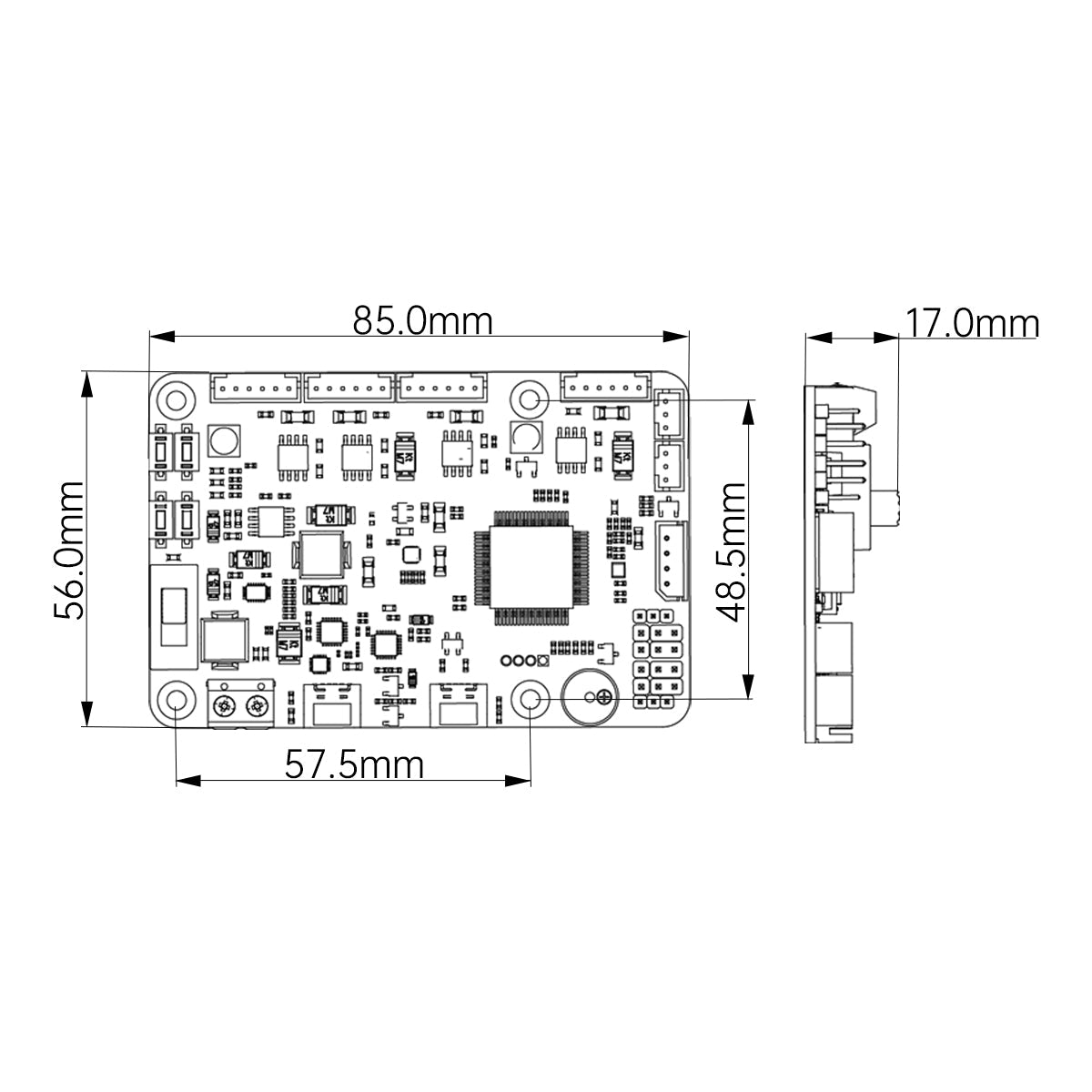 Image of RRC Lite Controller STM32 Raspberry Pi 5 IMU Encoder Motor Servo USB